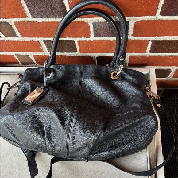 Tignanello Handbags - Tignanello Black Leather Handbag
